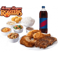 send Rib and Chicken Platter Group Meal By Kenny Rogers to Manila Philippines
