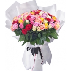 100 mixed roses bouquet delivery to manila