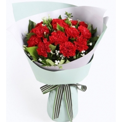 12 Red Carnations in Vase Delivery Manila