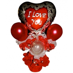 Love You Always Heart Balloons Bouquet