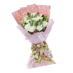 12 White Roses Delivery to Manila Philippines