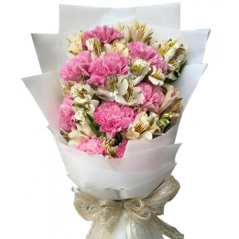 9 Pc. Pink Carnations in Bouquet