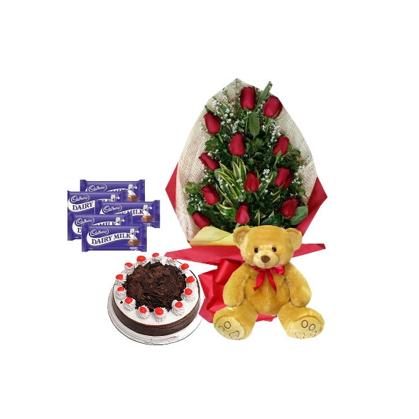 send flower with cake and bear to philippines