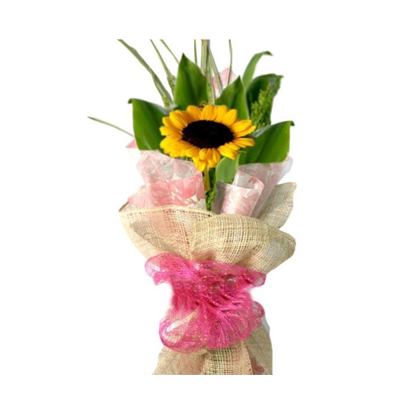 Send single sunflower in bouquet to philippines