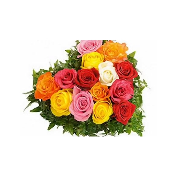 12 heart shaped Rose in Bouquet Online Delivery to Manila Philippines