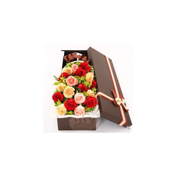 36 Fresh Mixed Roses Box valentines Online Delivery to Manila Philippines
