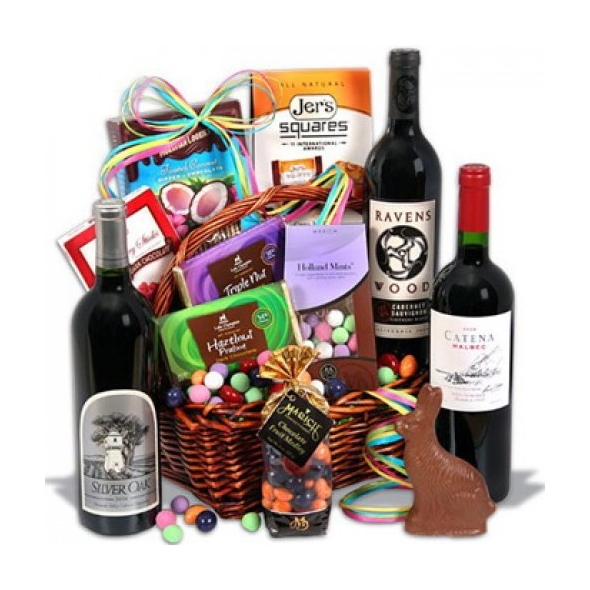 Red Wine & Chocolate Easter Basket